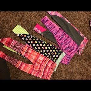 Girls active wear pants lot